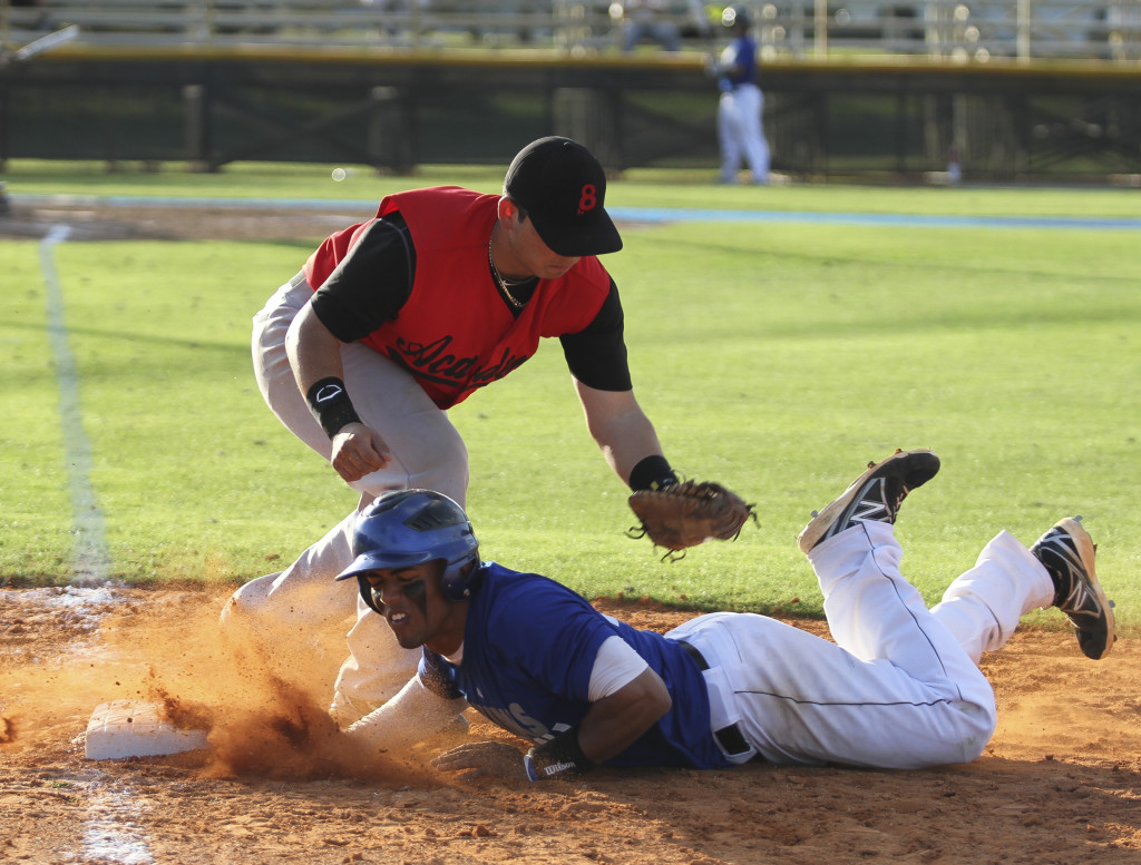 MDC baseball player Steve Negron during the game.
