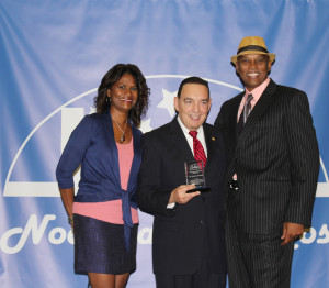 Photo of President of Wolfson Campus president Jose Vicente with his award.