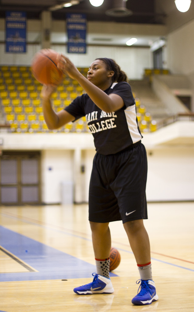 Photo of Jordyn Bond at practice.