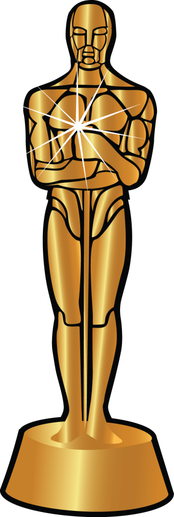 Vector image of the academy award statue.