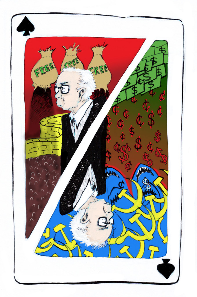 Bernie Sanders illustration by Claudia Nieves.