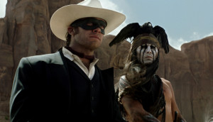 Scene from the movie The Lone Ranger.