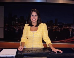 Photo of Alexandra De Armas in front of the camera.