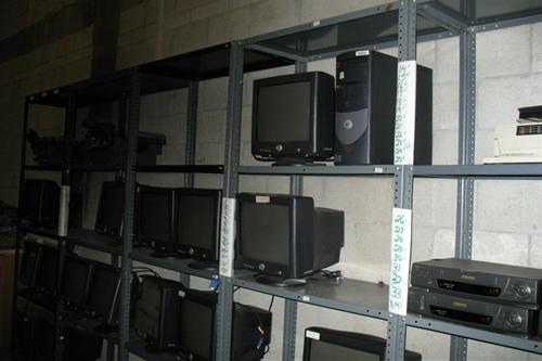 Inside the warehouse in Medley.