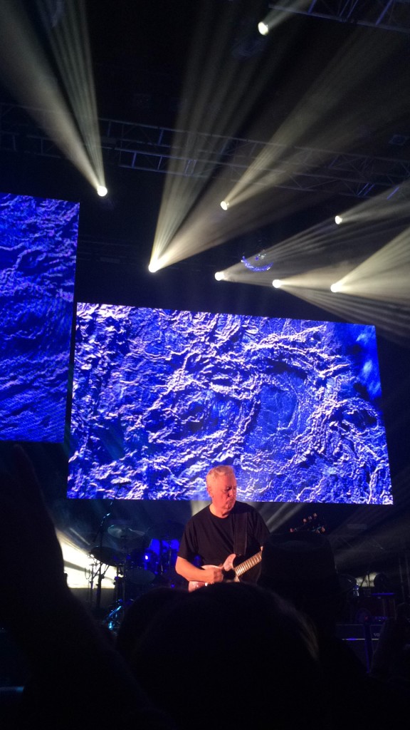 A musician from the band New Order during the concert.