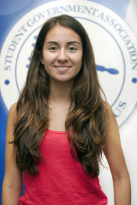 New SGA president Catalina Cisternas.