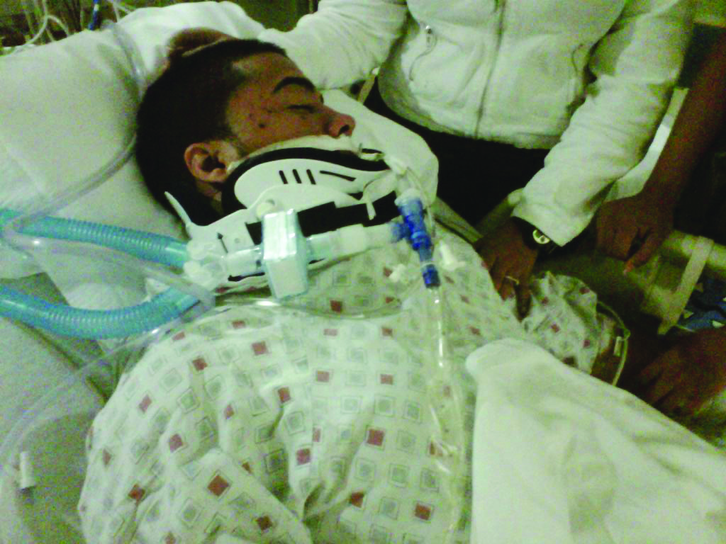 Ricardo Ruiz at the hospital.