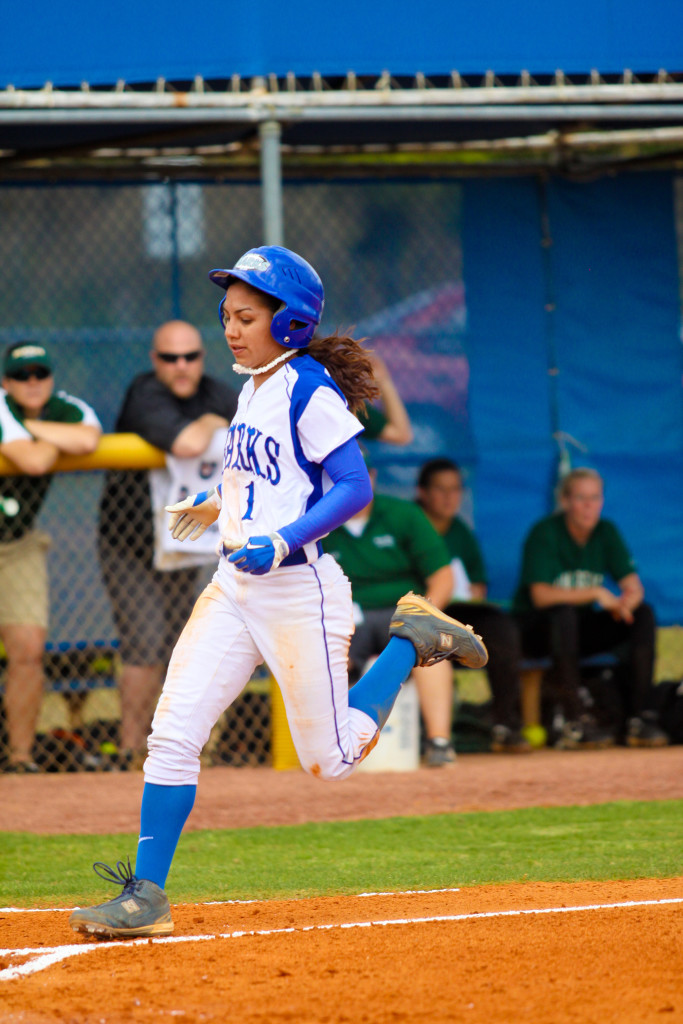 Kiara Bori-Nazario scoring during a game.