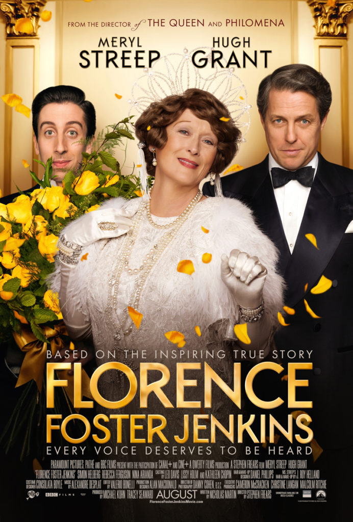 Movie poster for Florence Foster Jenkins.