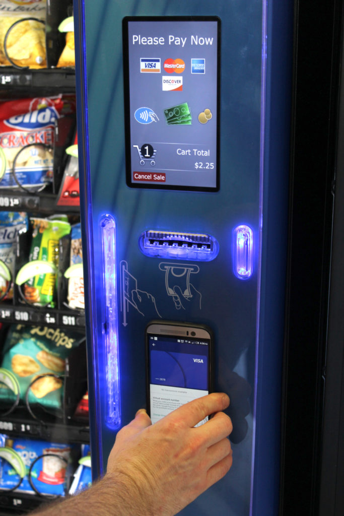 Photo of a vending machine.