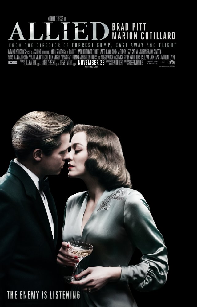 Poster for the movie Allied.