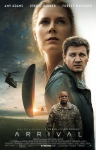 Movie poster for Arrival.