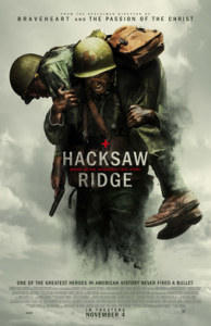 Movie poster for Hacksaw Ridge.