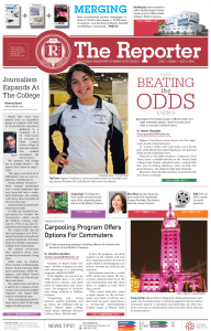 Front cover of the first issue of The Reporter.