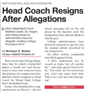 Report written by Monique O. Madan.