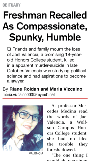 Report by Maria Vizcaino and Riane Roldan.