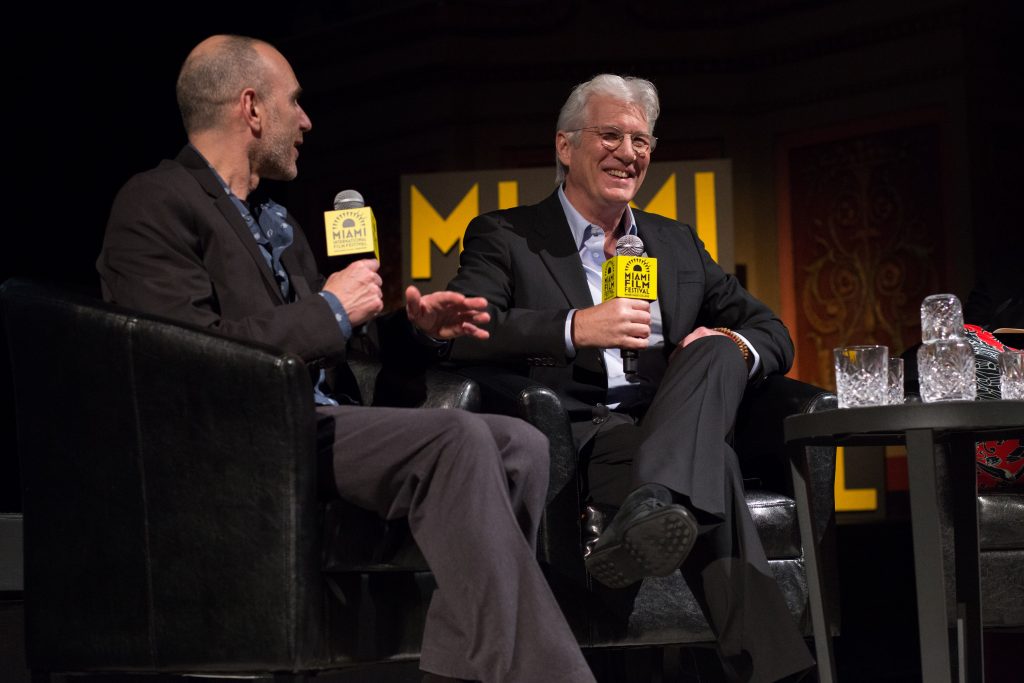 Photo Joseph Cedar interviewing Richard Gere.