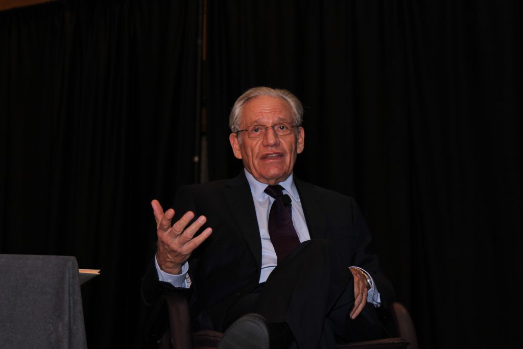 Journalist Bob Woodward speaking at the event.