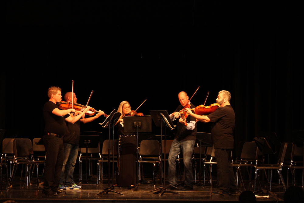 Orchestra performing at ViolaFest at Wolfson Campus.