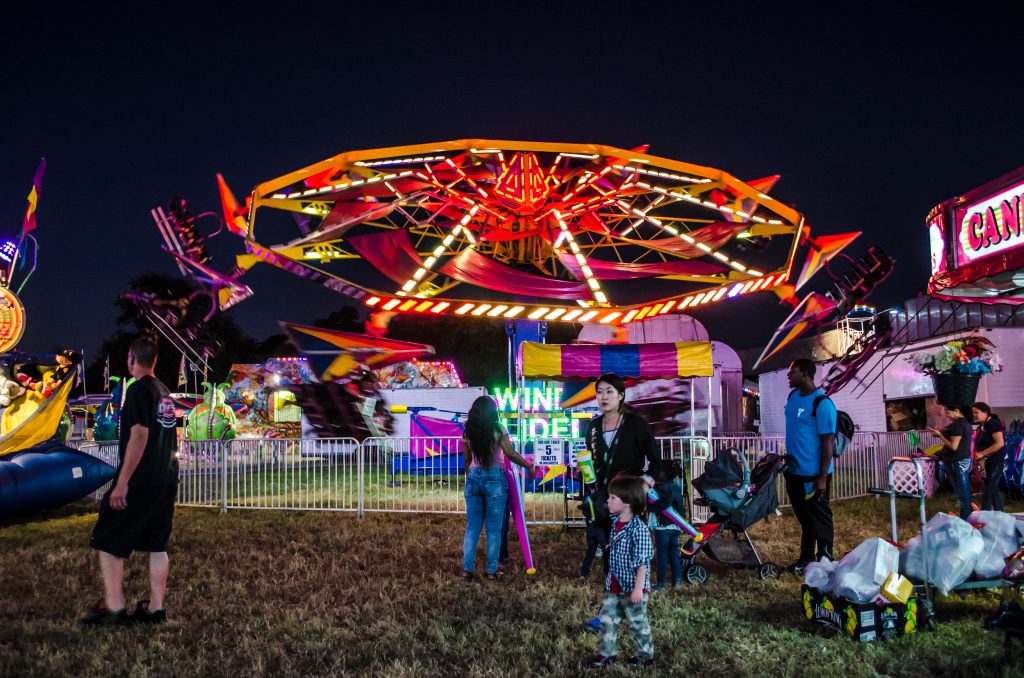One of the rides at the festival hosted by Miami Baptist Church.