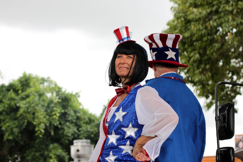 At a voter registration rally.