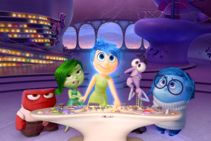 From one of the films, Inside Out characters