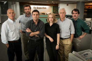 Cast of Spotlight, one of five films