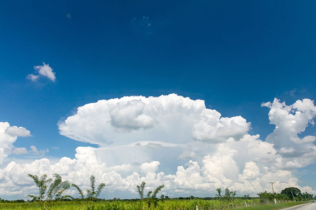 Clouds above the Cuban countryside. Cuba