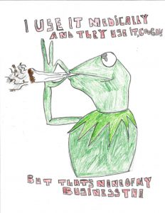 cannabis illustration by Hector D. Gonzalez.