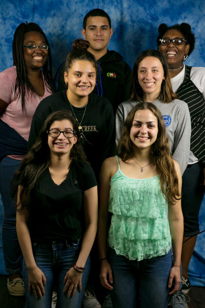 The inaugural class of the Miami Dade College Summer High School Journalism Institute.