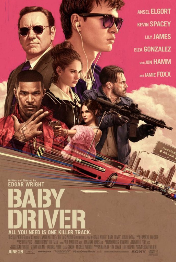Movie poster for Baby Driver.