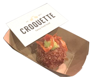 Image of one of their croquetas. Croquette