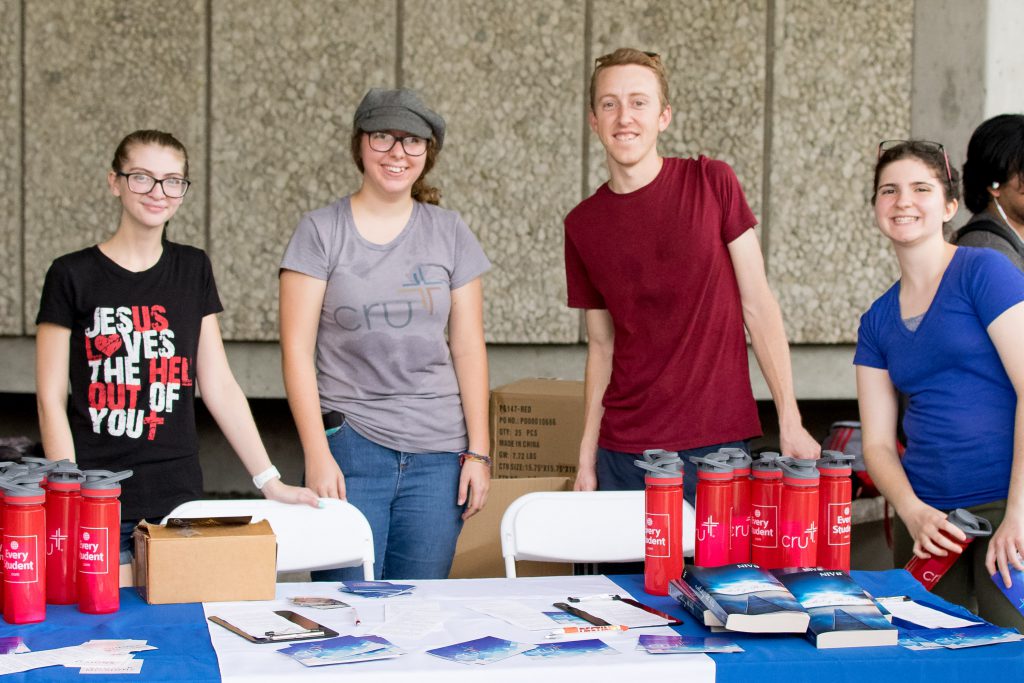 Students at Club Rush.