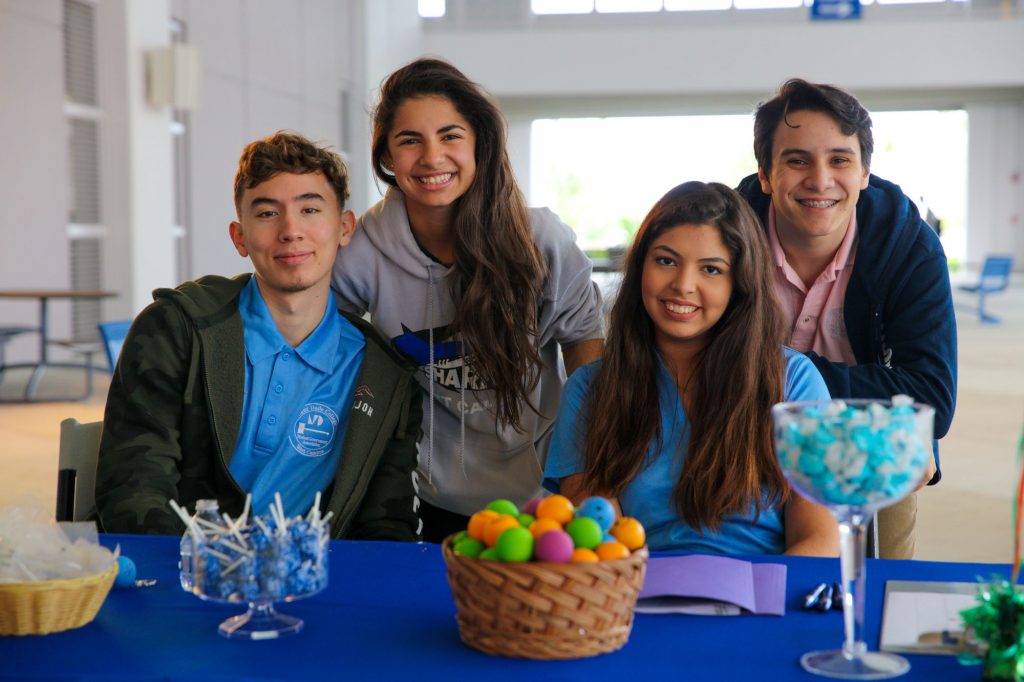 Students at Club Rush.