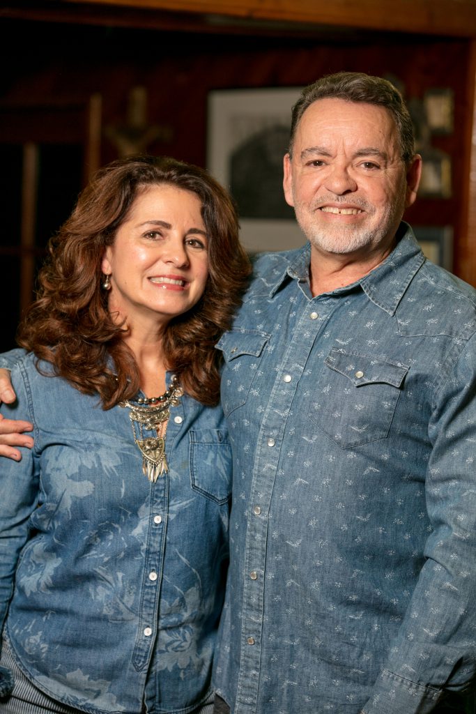 Alejandro and Esther posing for the camera for Valentine’s Day.