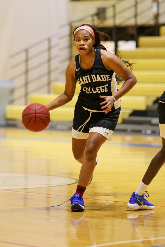 Ganette Chism on the court.