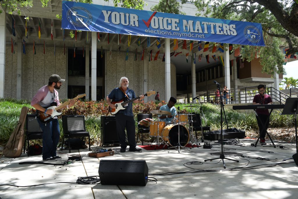 Band performing at the Election Party.