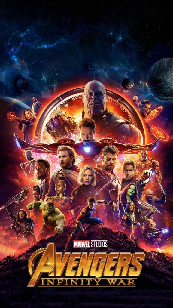 Movie poster of Avengers: Infinity War.