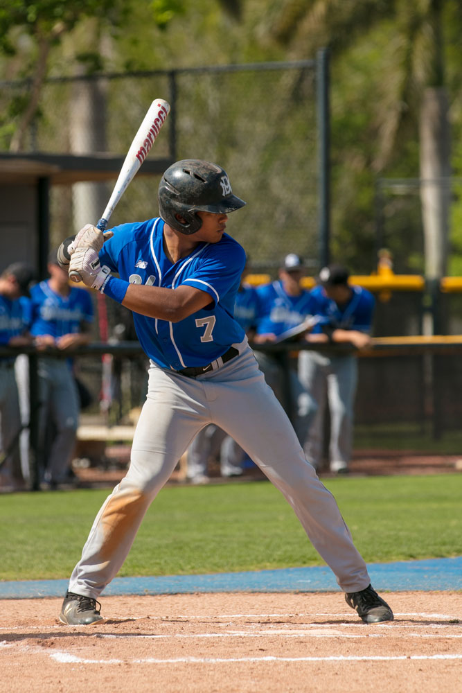 Luis Guerrero at bat.