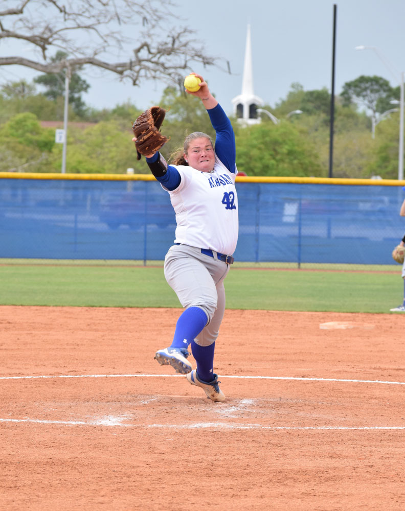 Tiffany Dodson on the mound.