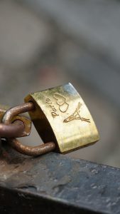 Photo of a lock.