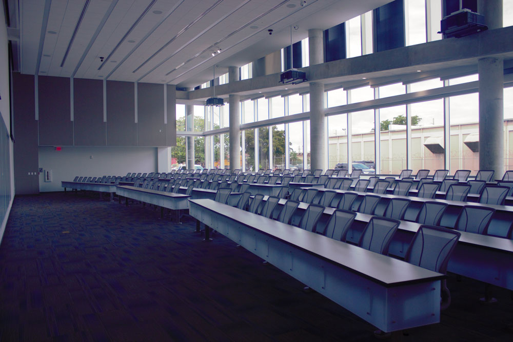 Photo of the lecture hall.