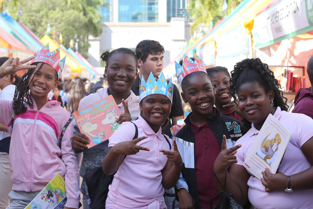 Children smiling for the camera.