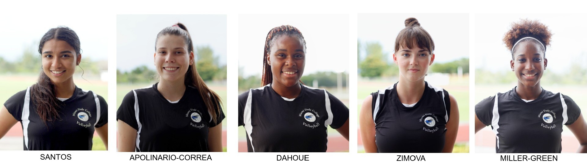 Players from the Lady Sharks volleyball team.