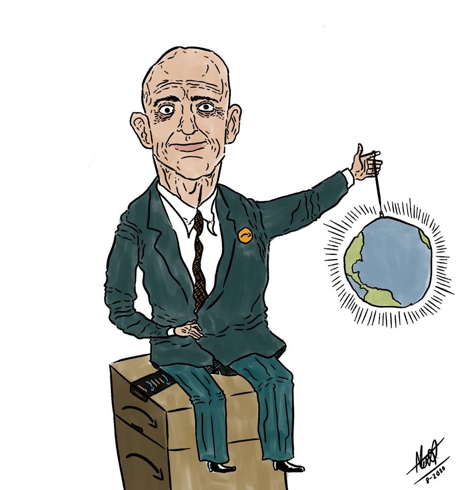 Amazon can become a monopoly. Illustration by Alexander Ontiveros.